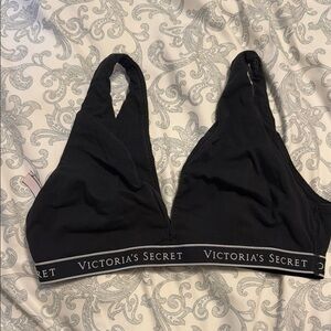 Victoria's Secret Black Plunge Bralette